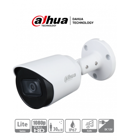 Camara Bullet HDCVI 1080p / Microfono Integrado / 103 Grados de Apertura / Lente 2.8 mm